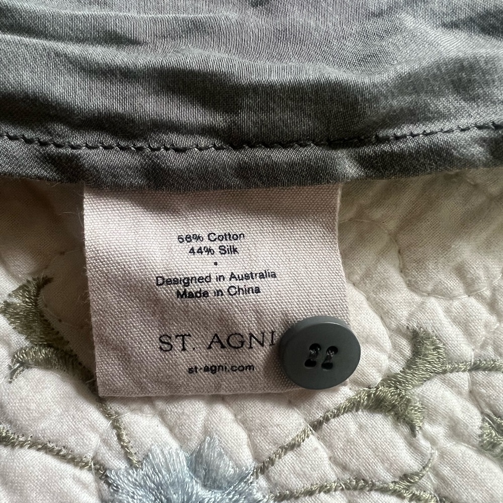 St. Agni Small Blouse Dreamy Cotton Silk Blend Airy and Soft Luxurious Feel - Picture 4 of 13